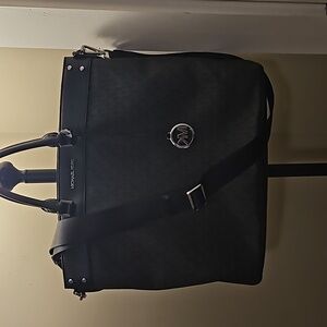 MICHAEL KORS WOMEN JET SET LARGE MONOGRAM TRAVEL TOTE SHOULDER BAG